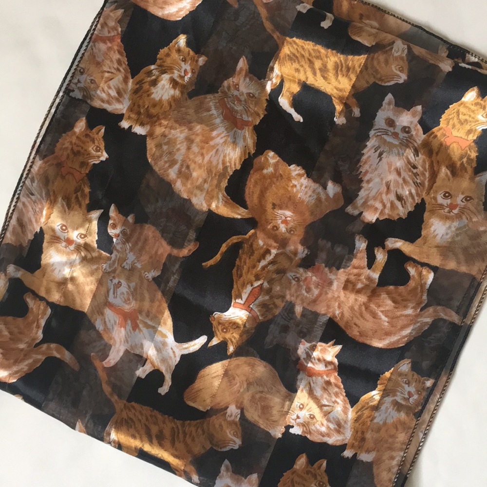 Cats Silk Scarf